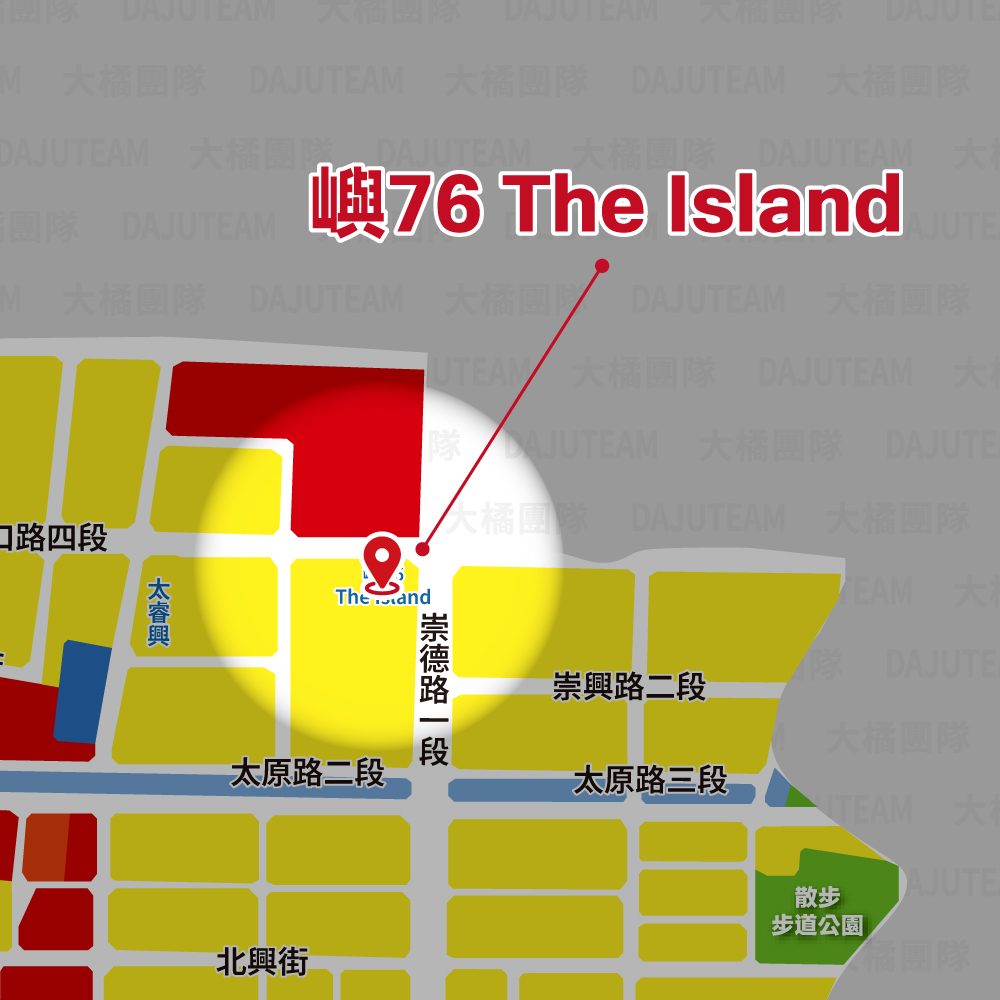 嶼76 The Island-位置圖