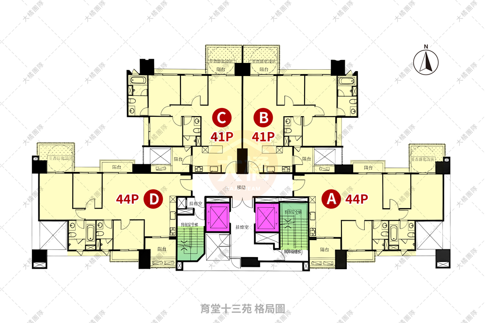 育堂十三苑-格局圖