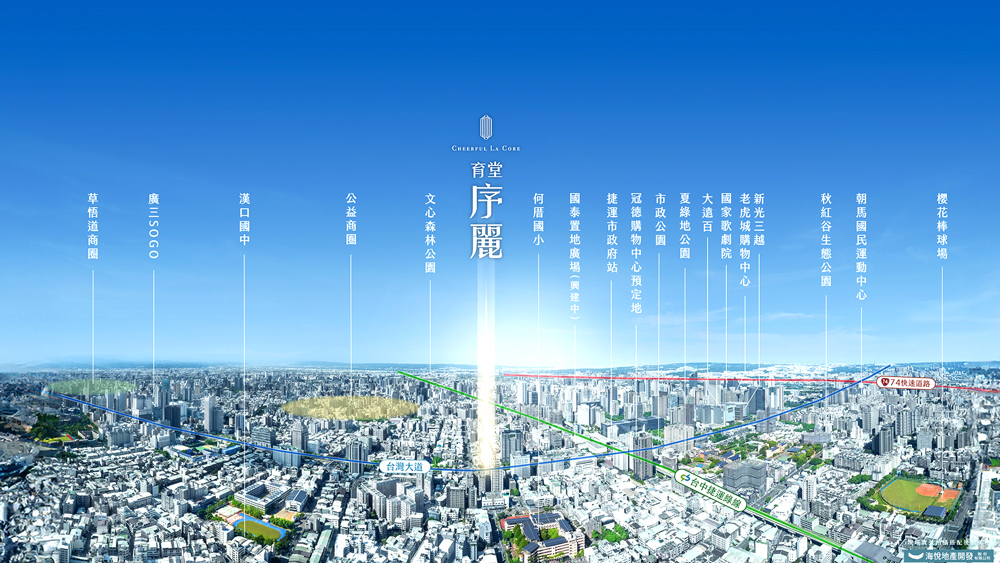 育堂序麗-空拍基地圖