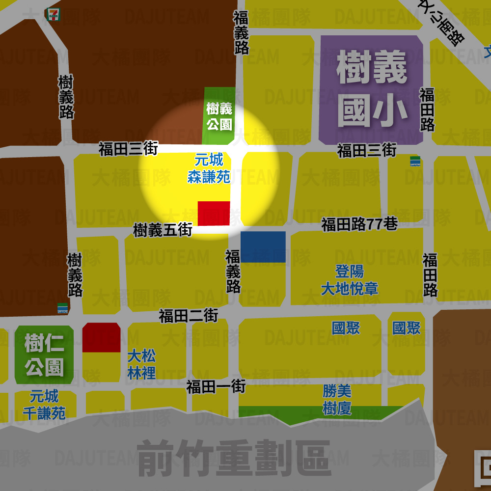 元城森謙苑-位置圖
