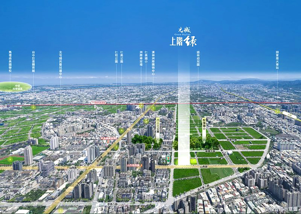 元城上階綠-空拍圖