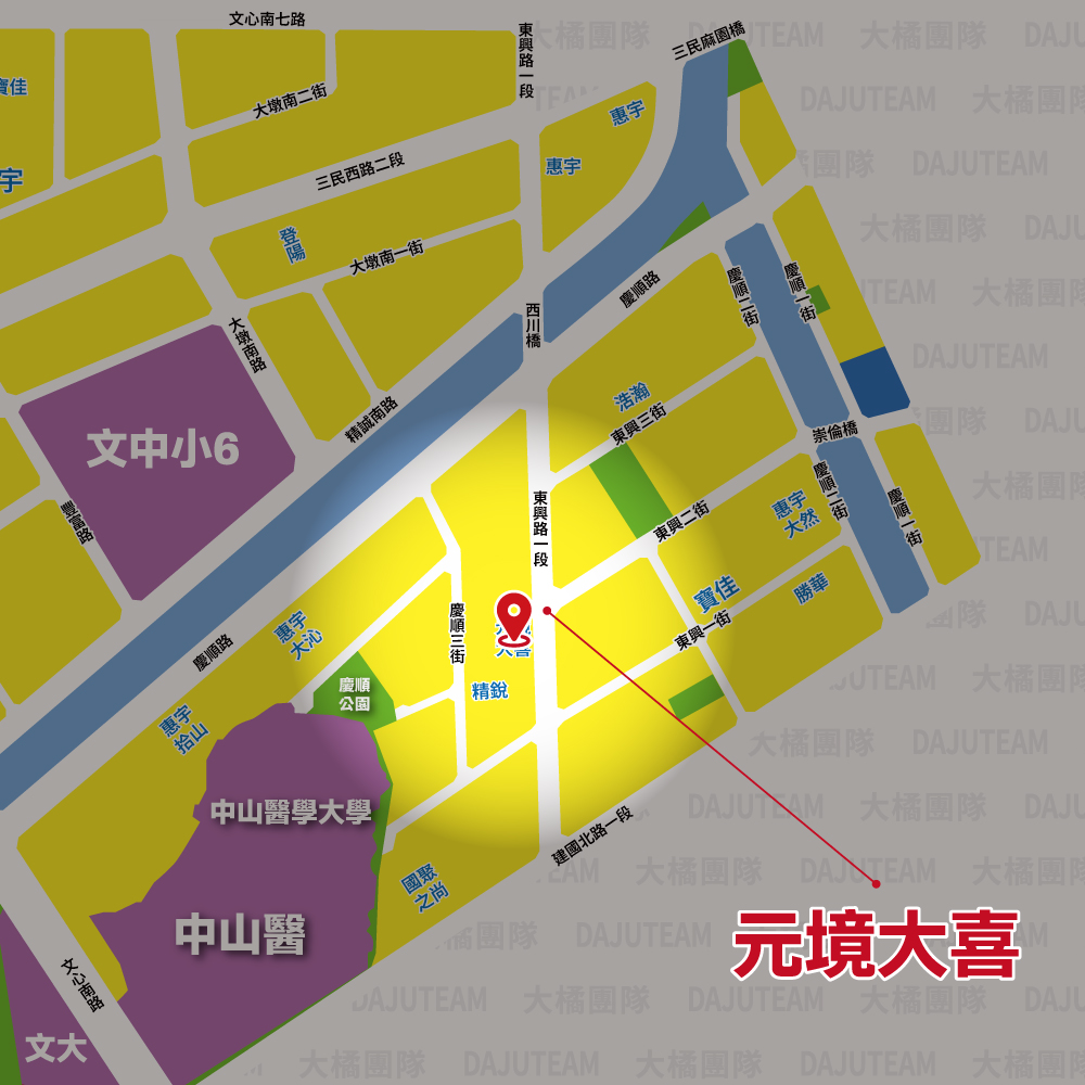 元境大喜-位置圖
