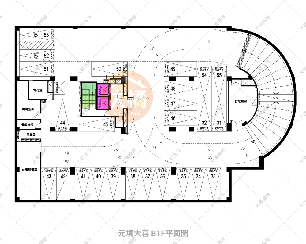 元境大喜-B1F平面配置圖