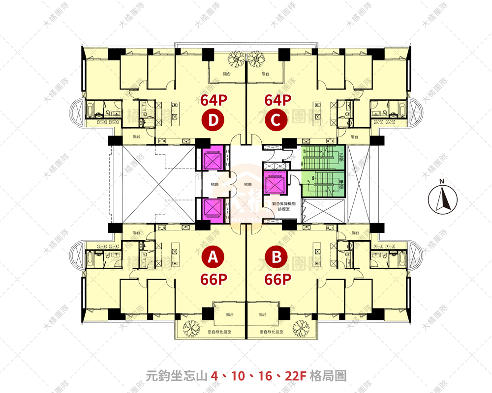 元鈞坐忘山-格局圖