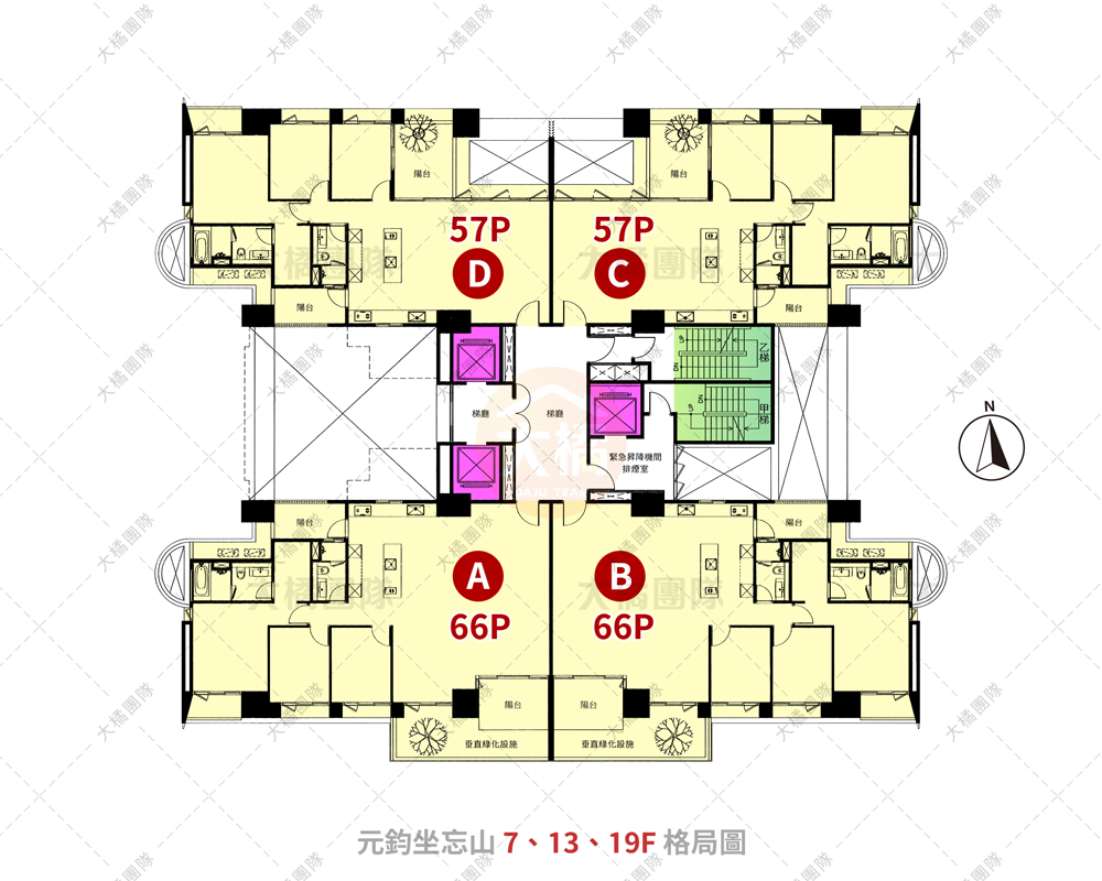 元鈞坐忘山-格局圖
