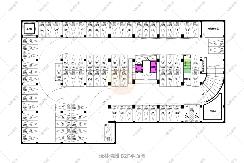 沅林清麒-停車場配置B2F