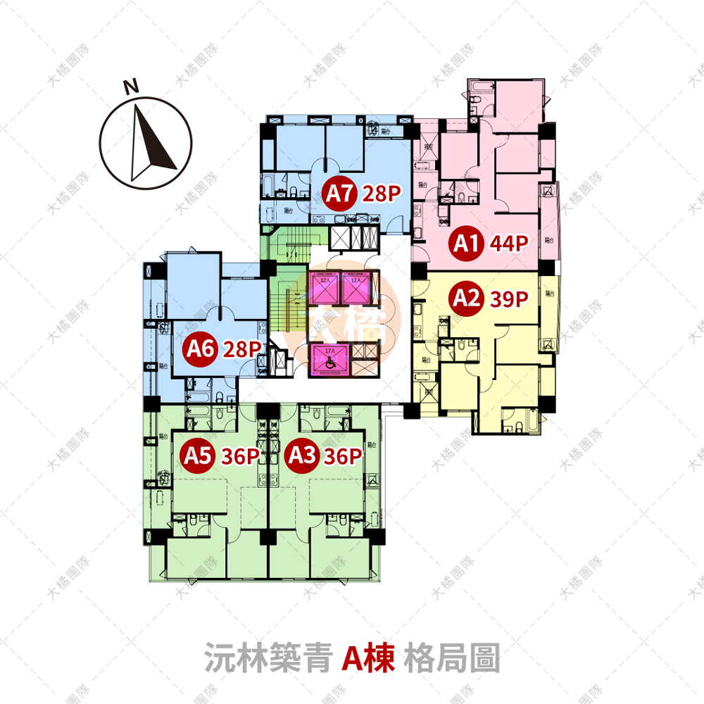 沅林築青-A棟格局圖