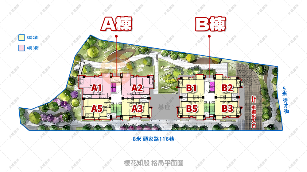 櫻花知殷-格局平面圖