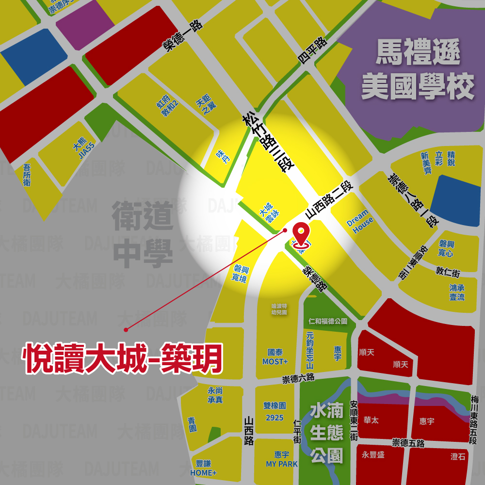 悅讀大城-築玥-位置圖