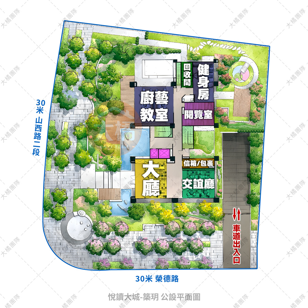 悅讀大城-築玥-公設平面圖
