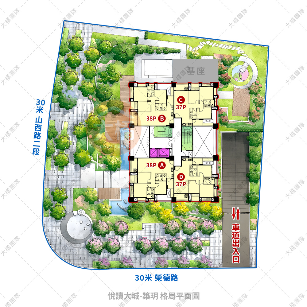 悅讀大城-築玥-格局平面圖