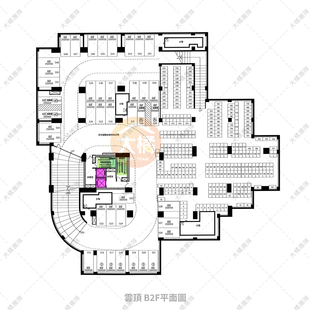 雲頂-停車場配置B2F
