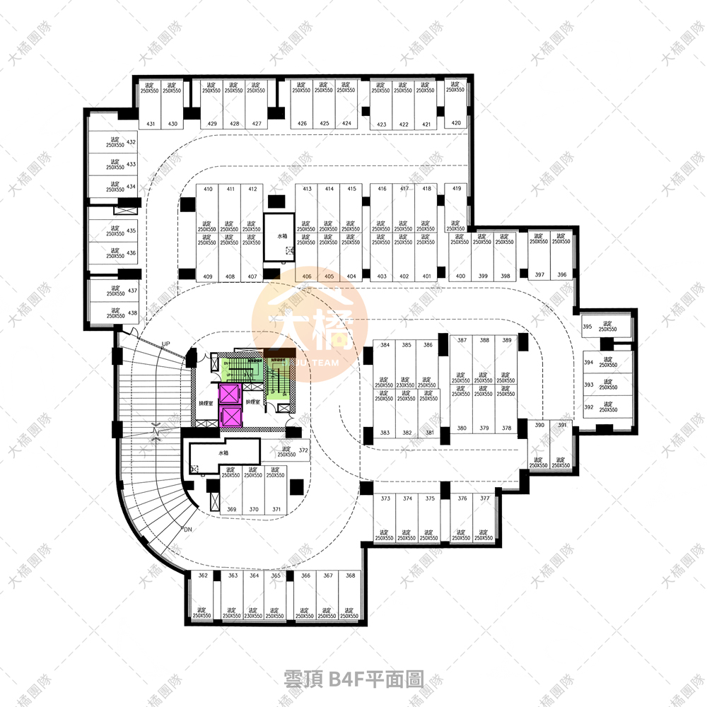 雲頂-停車場配置B4F