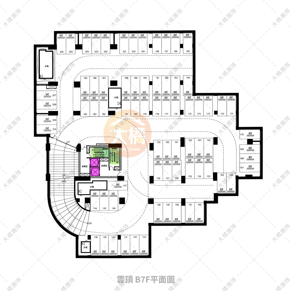 雲頂-停車場配置B7F