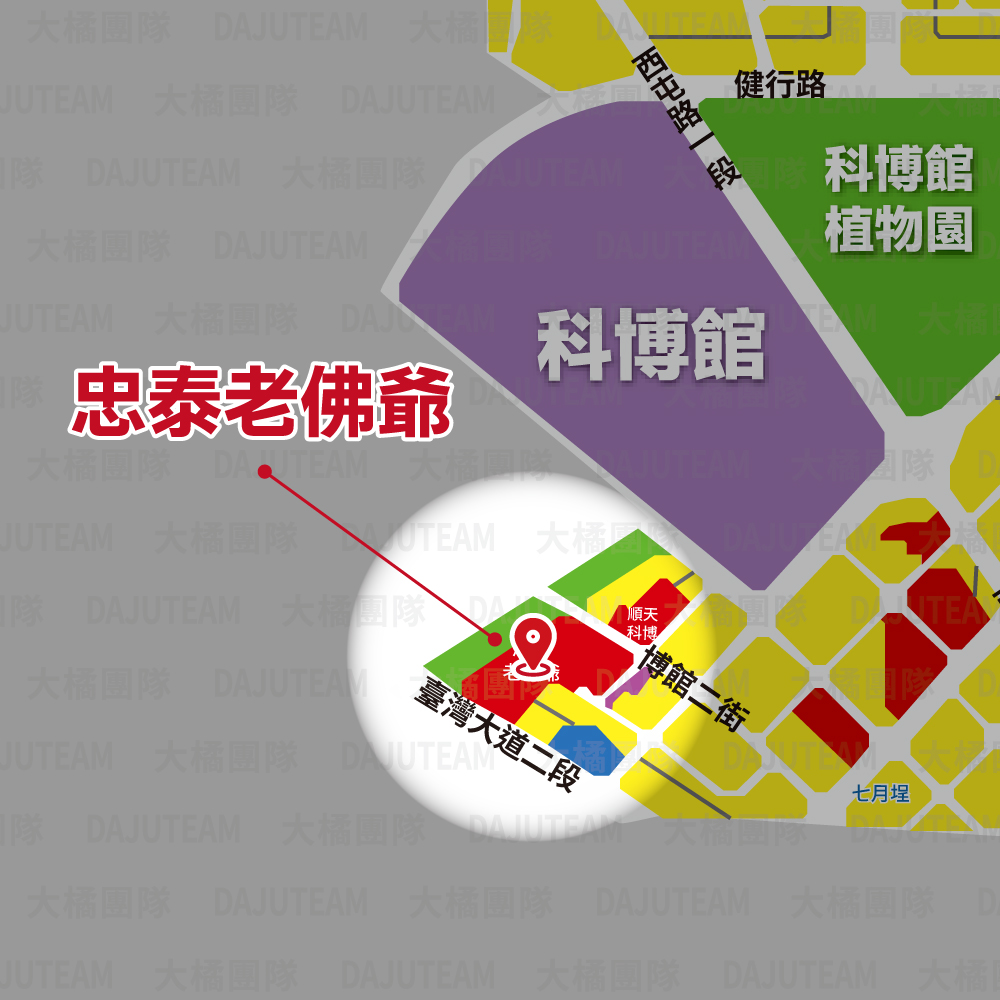 忠泰老佛爺-位置圖