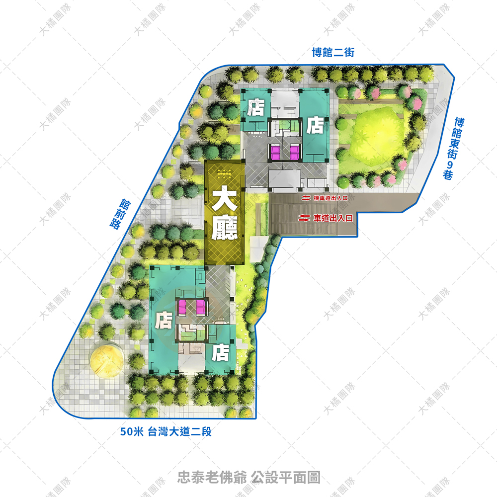 忠泰老佛爺-公設平面圖