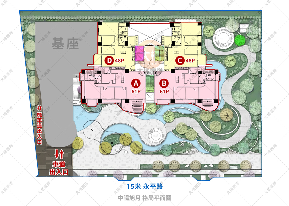 中陽旭月-格局平面圖