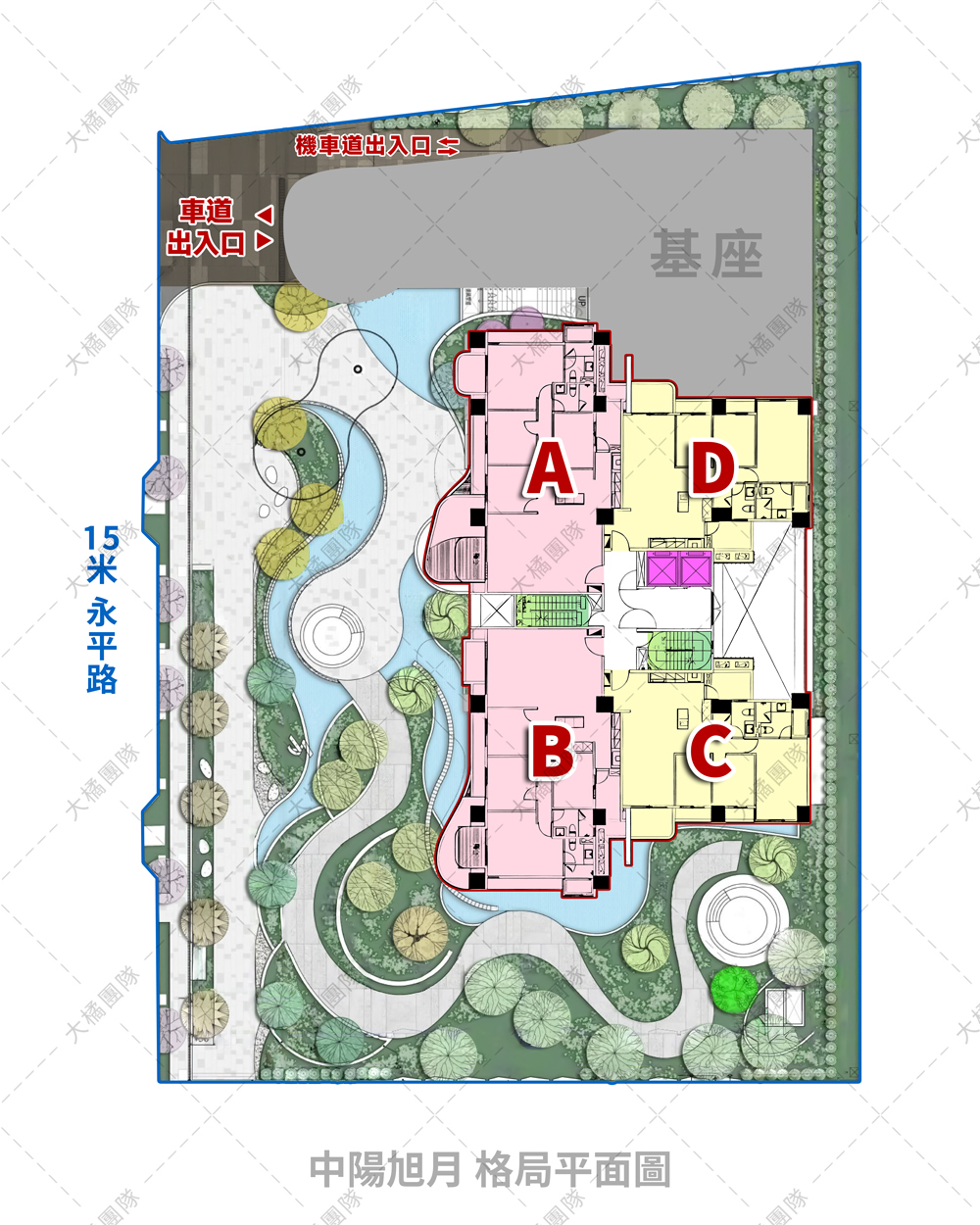 中陽旭月-格局平面圖