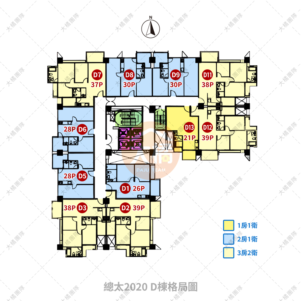 總太2020-D棟格局圖
