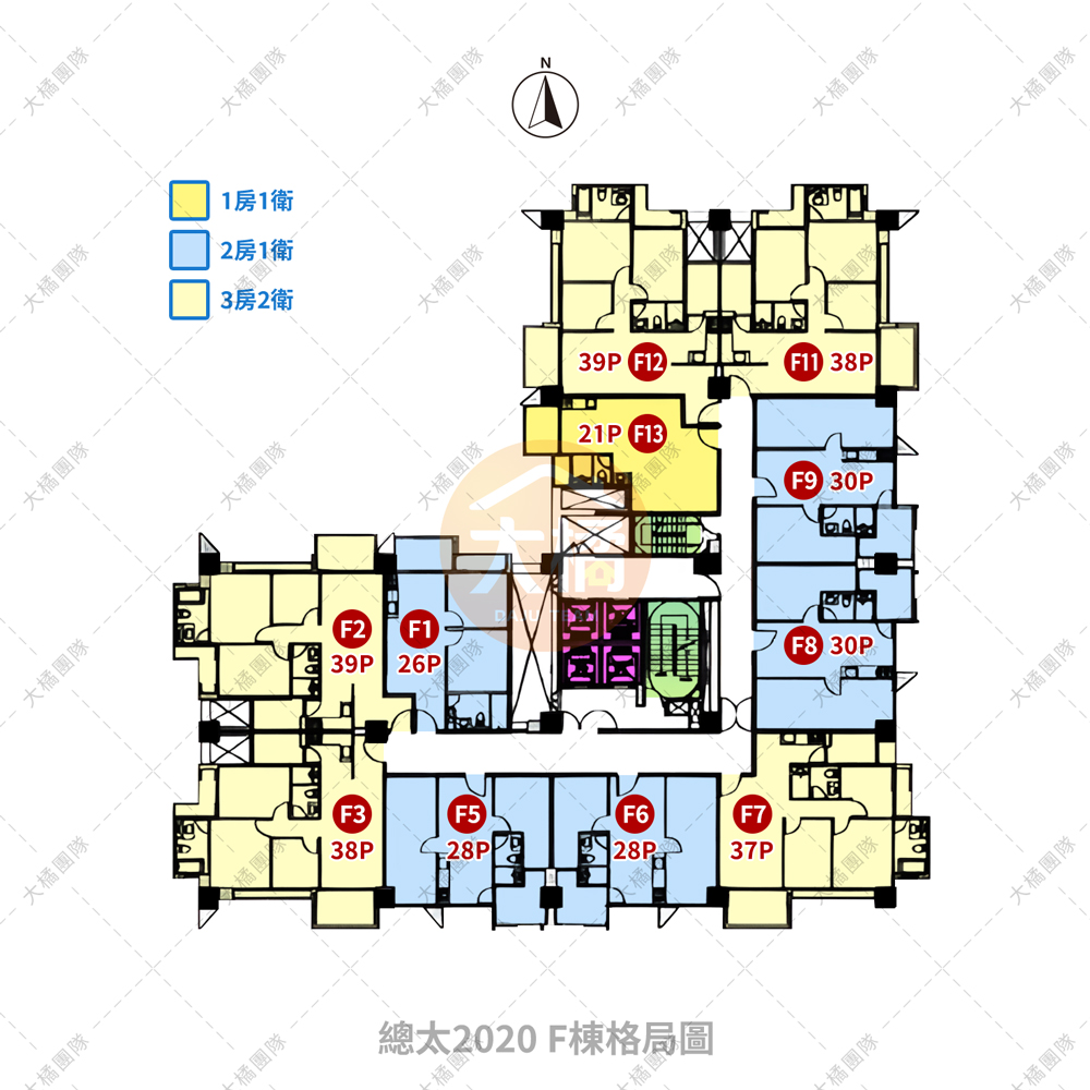 總太2020-F棟格局圖