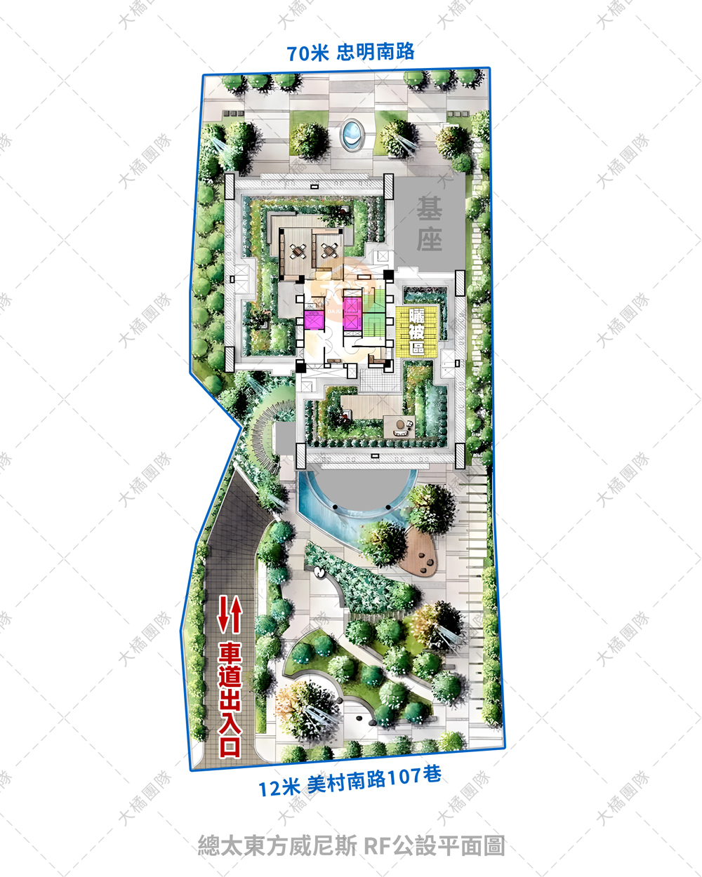 總太東方威尼斯-RF公設平面圖