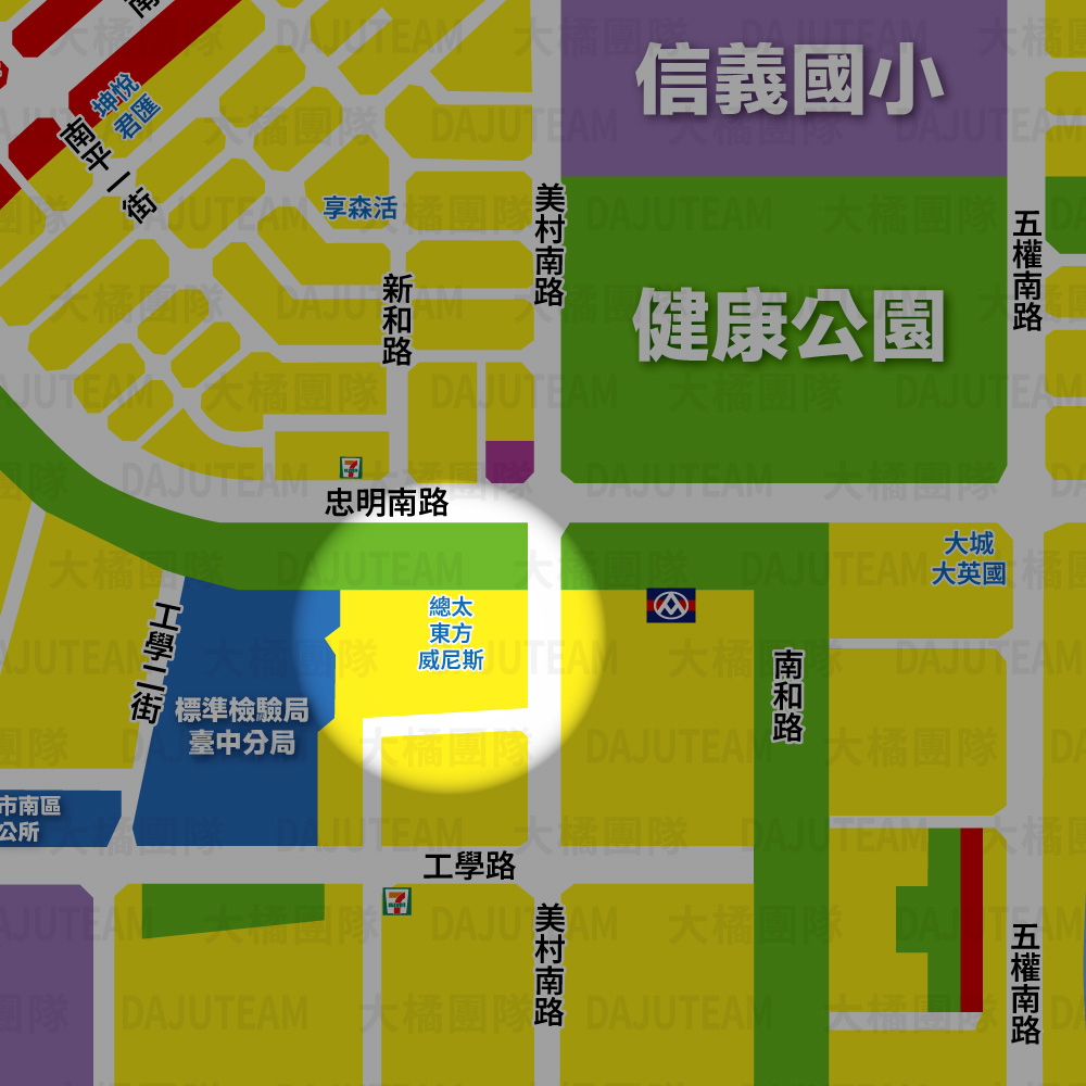 總太東方威尼斯-位置圖