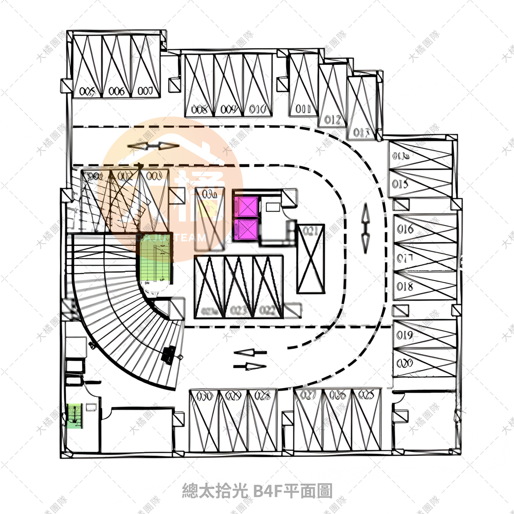 總太拾光-B4F平面配置
