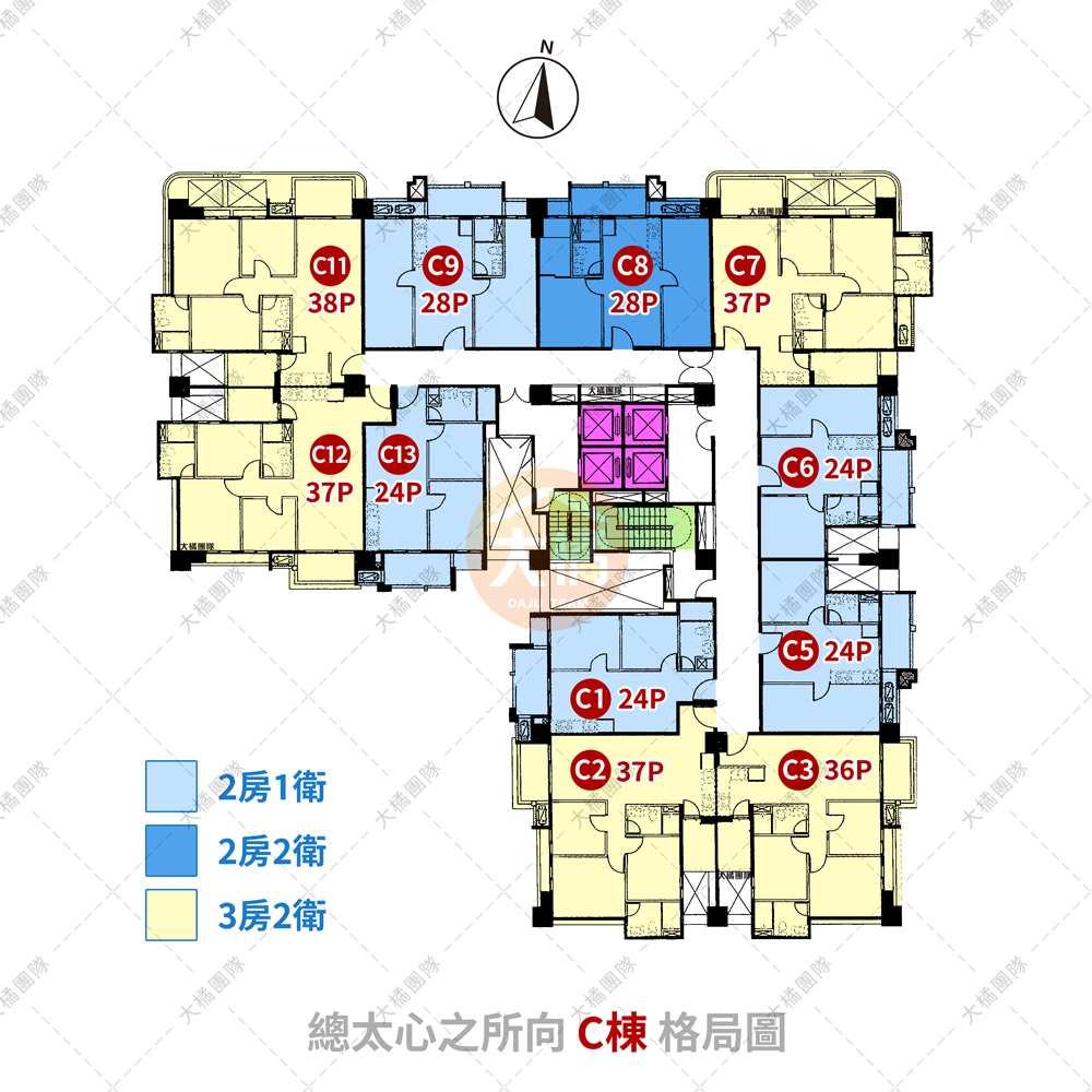 總太心之所向-C棟格局圖