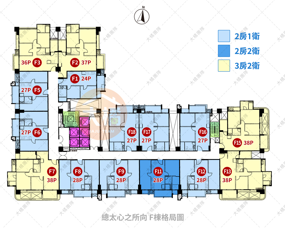 總太心之所向-F棟格局圖