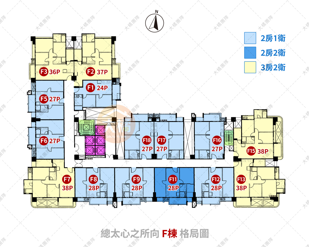 總太心之所向-F棟格局圖