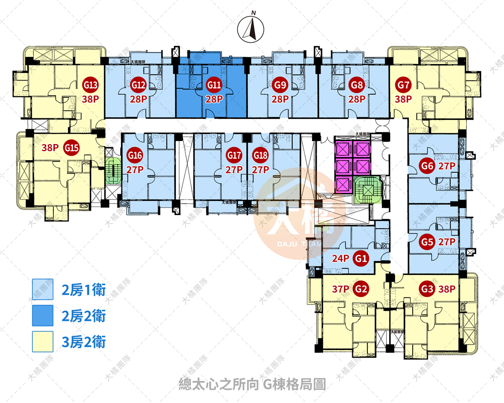 總太心之所向-G棟格局圖