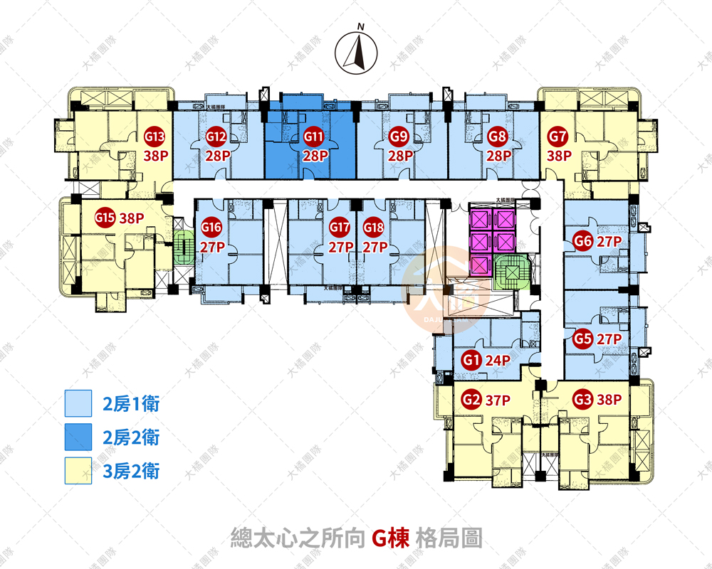 總太心之所向-G棟格局圖
