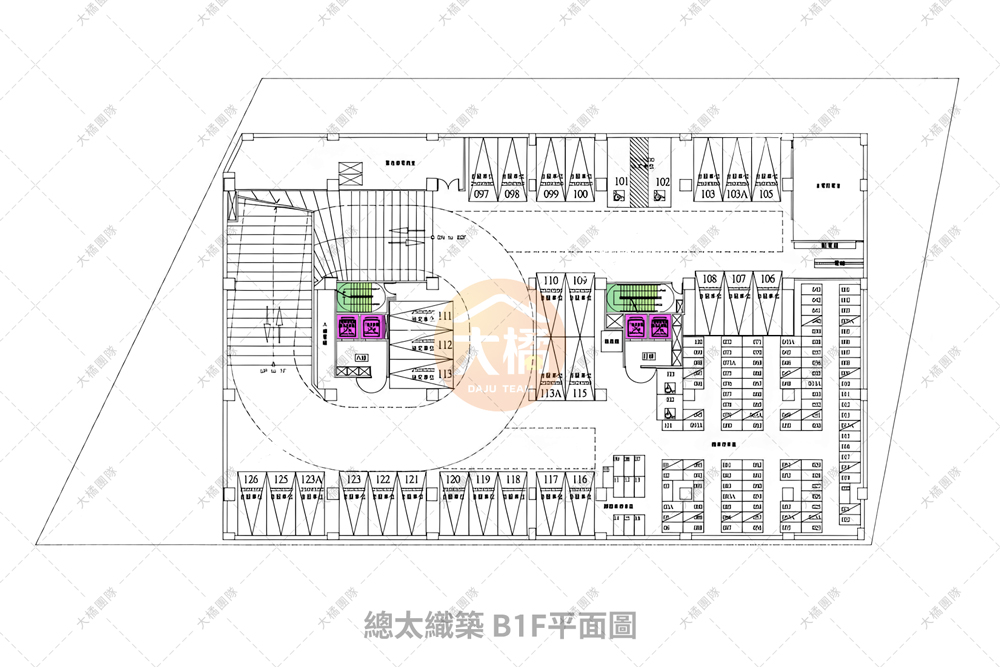 總太織築-B1F平面配置圖