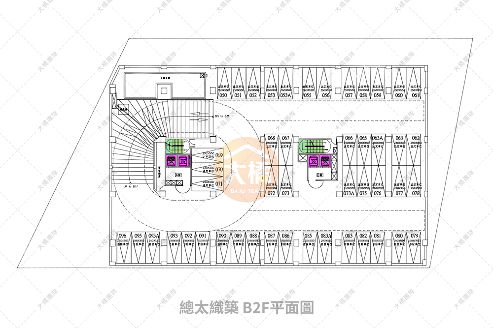 總太織築-B2F平面配置圖