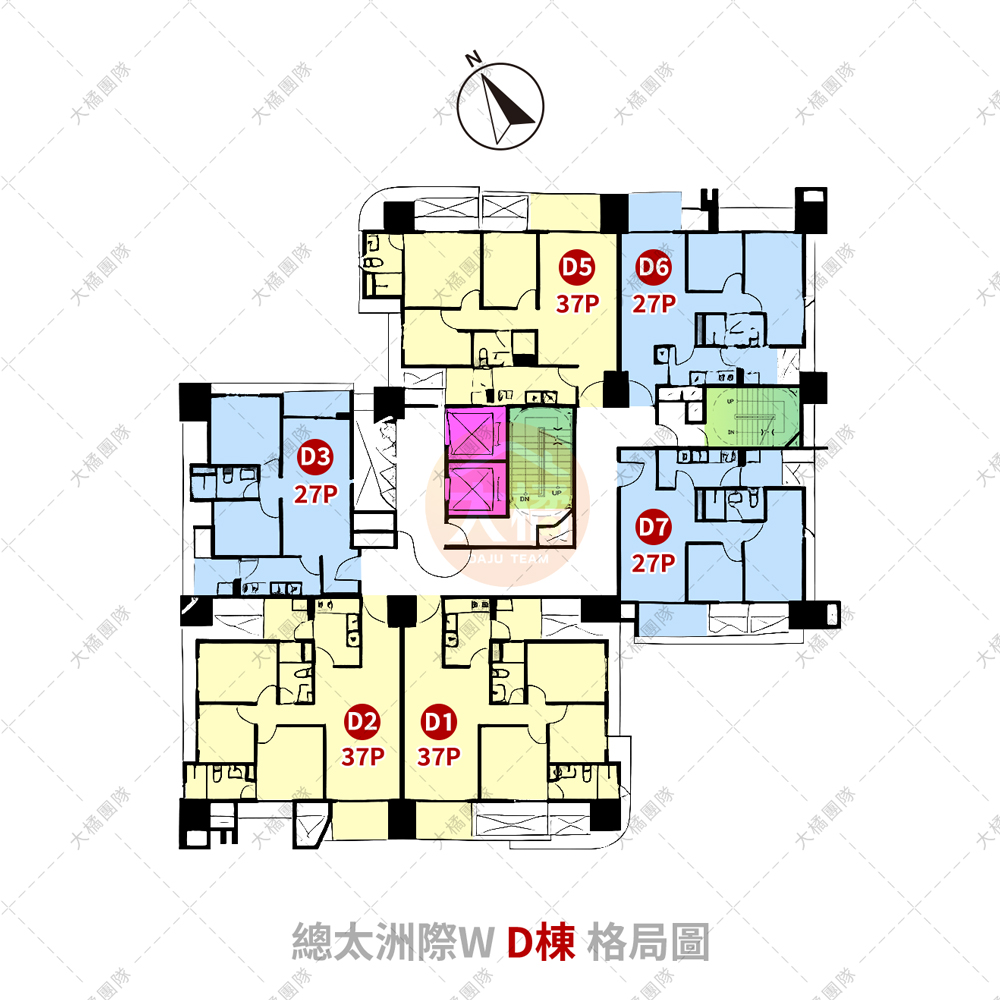 總太洲際W-D棟格局圖