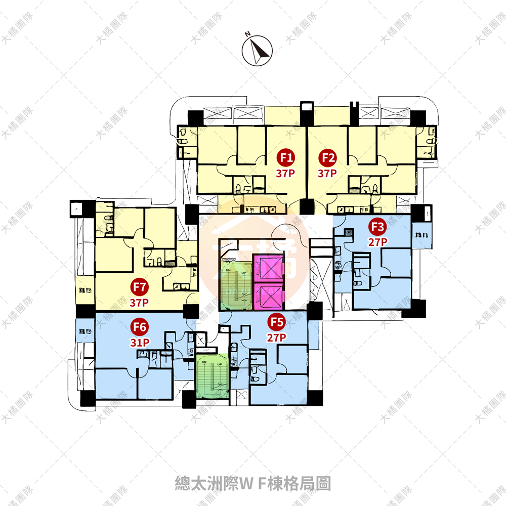 總太洲際W-F棟格局圖