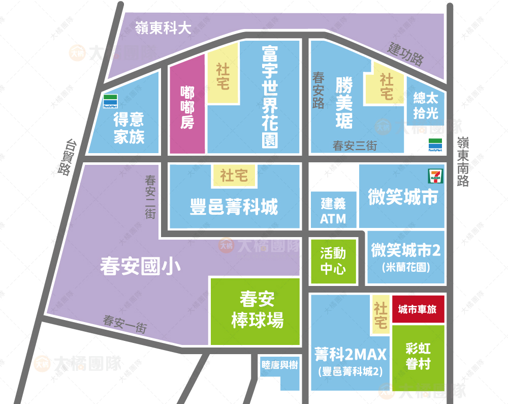 嶺東建功段-位置圖