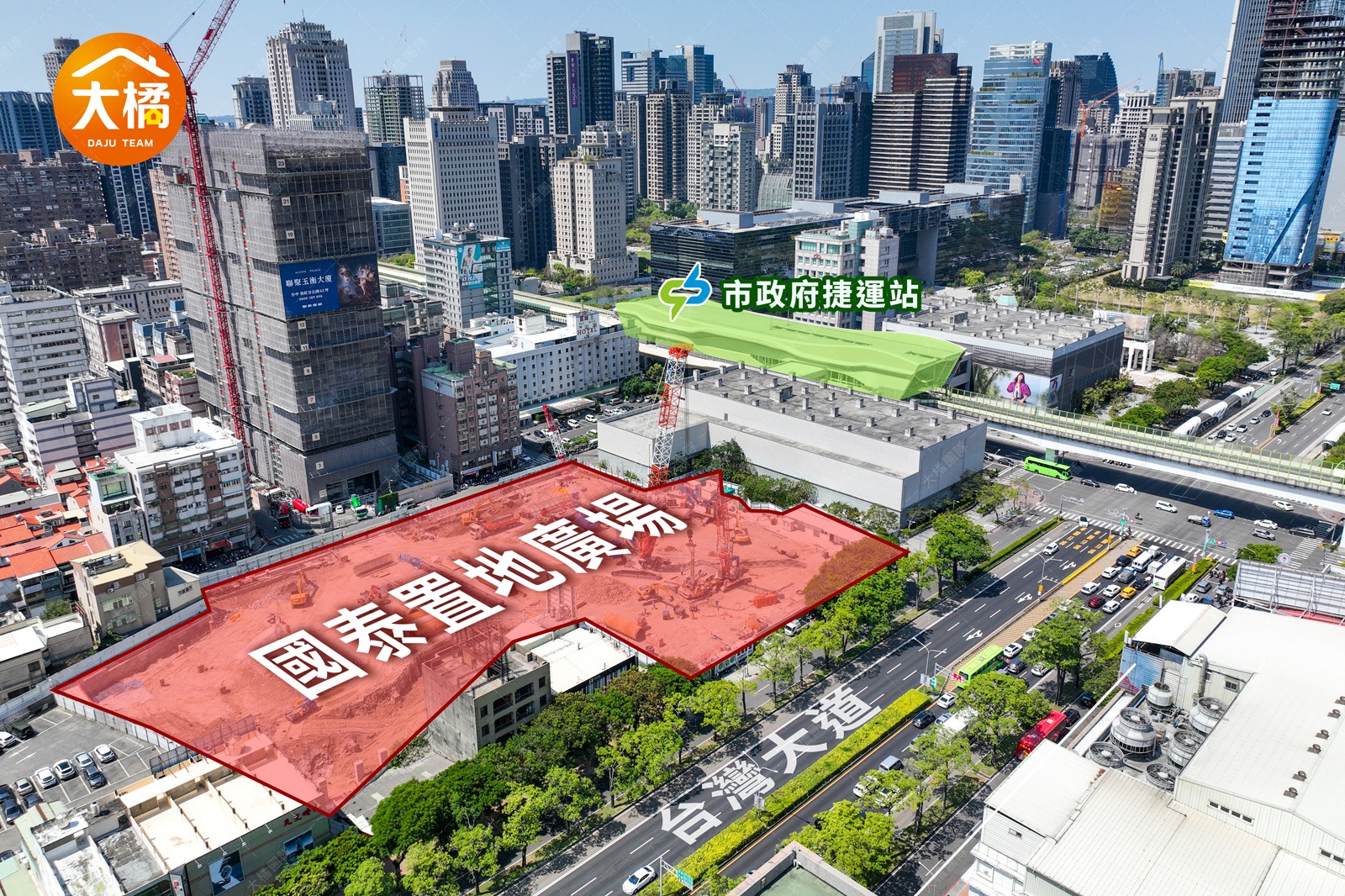 台中101國泰置地廣場-位置圖